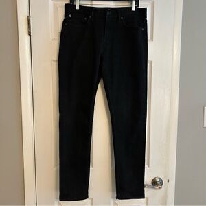 Old Navy Men's Black Relaxed Slip Taper Denim Jeans size 32x32